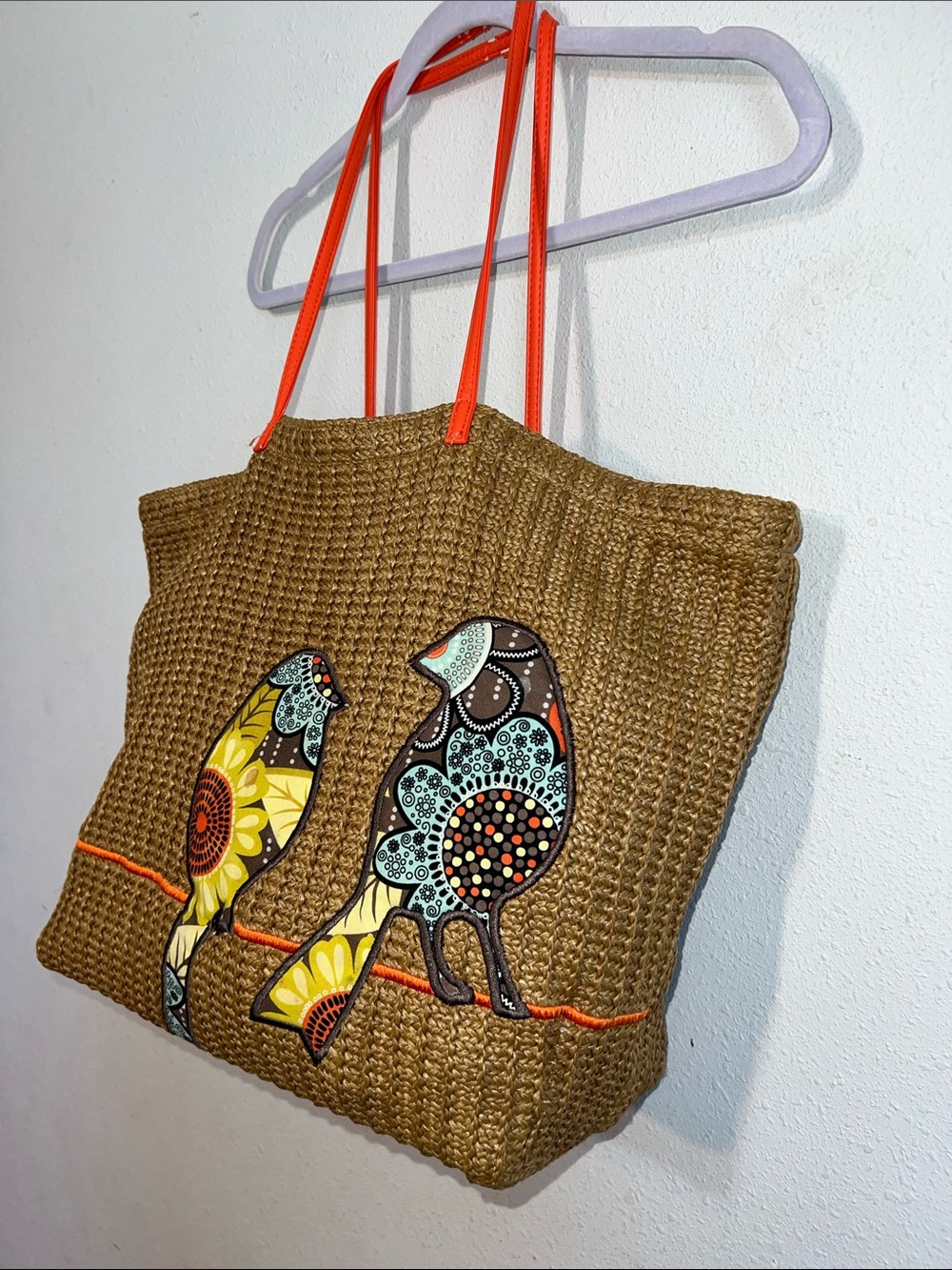 Vera Bradley Flower Shower Large Straw Tote
Beach Tote Bag Retired Birds - Picture 4 of 11